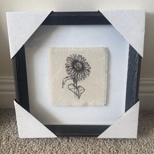 Hobby Lobby Black Frame with Sunflower Art